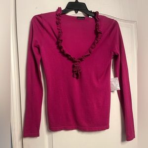 NWOT-Victoria's Secret Ruffle Sweater